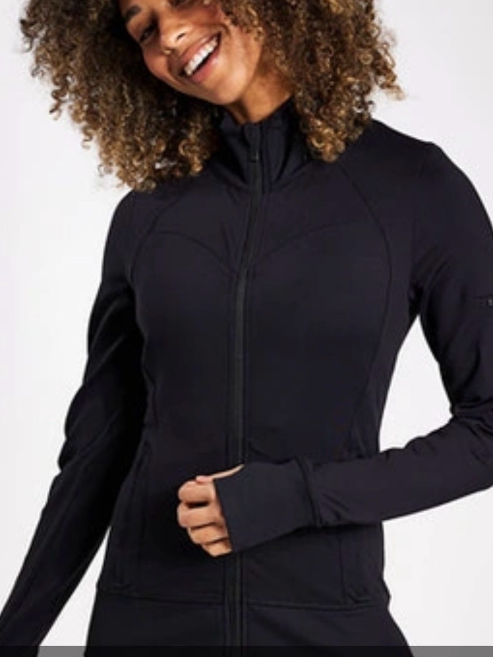 ALO Yoga Contour Jacket Black- Full-Zip Utility Jacket